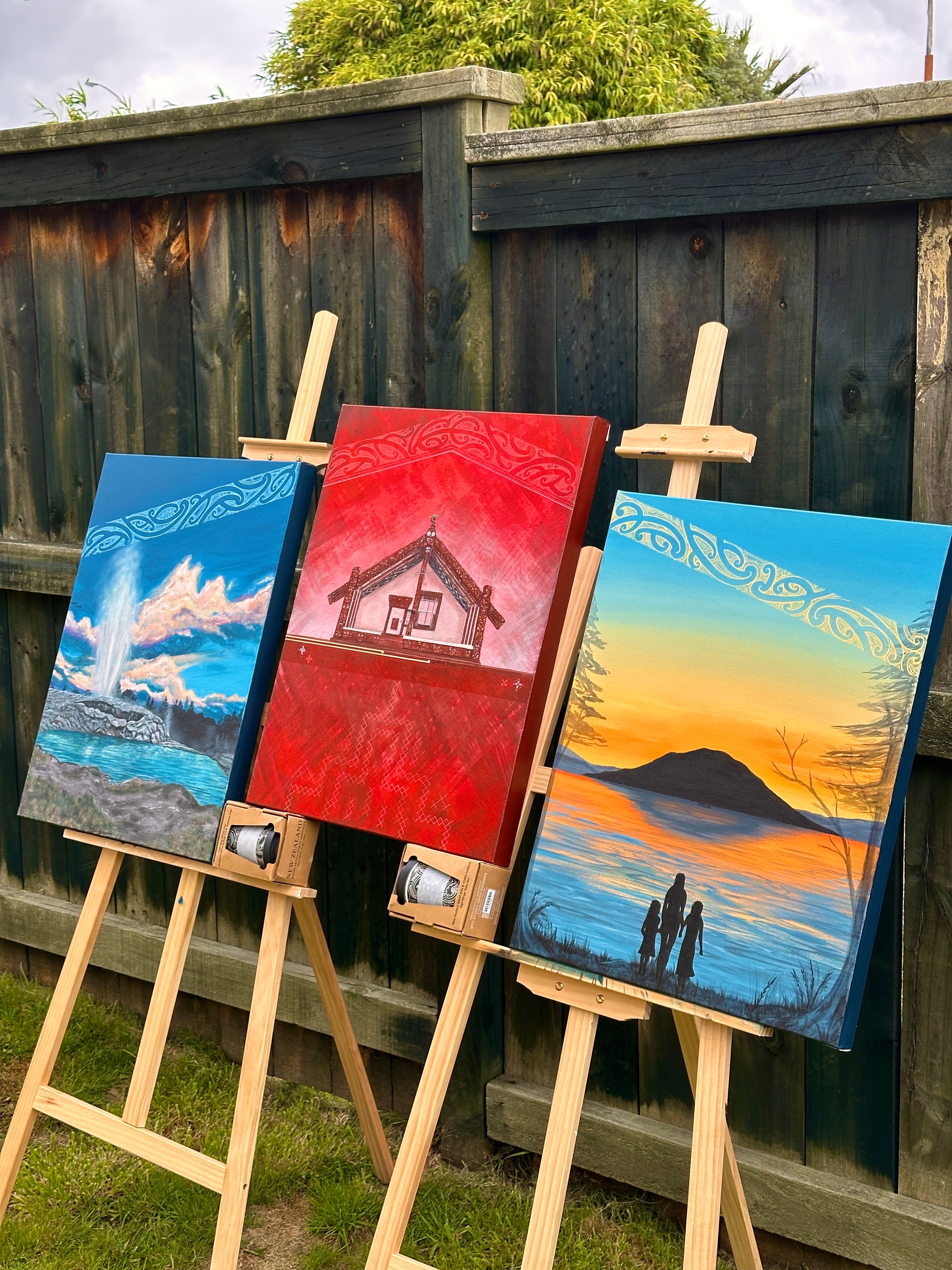 3 piece commission painting