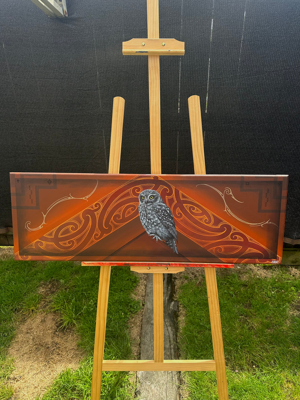 Limited edition Ruru print on canvas