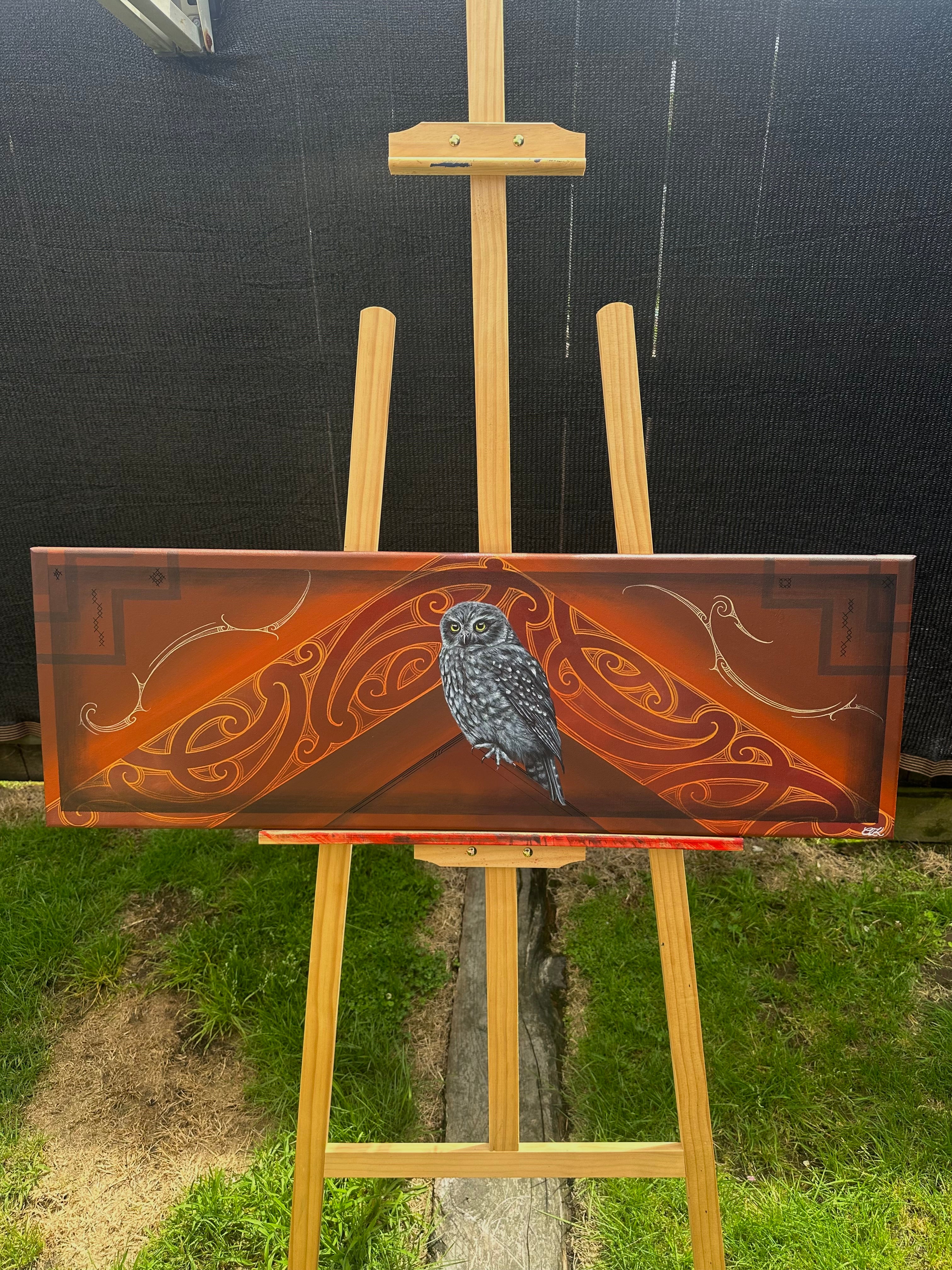 Limited edition Ruru print on canvas