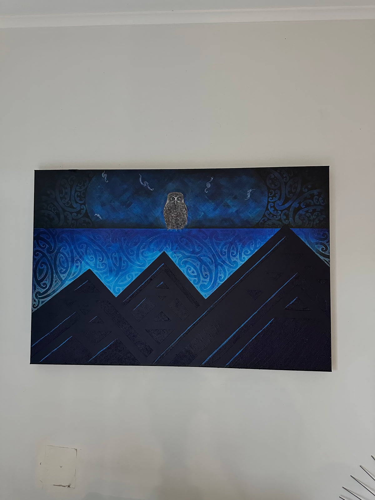 Three Maunga Ruru piece